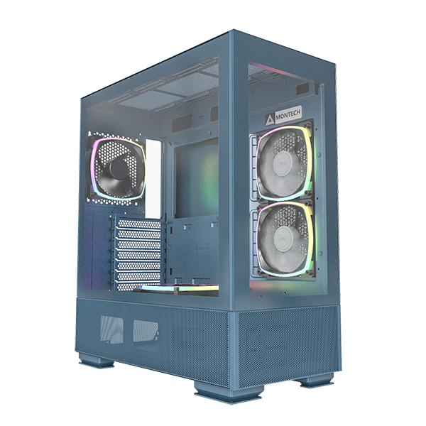 MONTECH SKY TWO Blue ミドルタワーガラスPCケース MONTECH SKY TWO