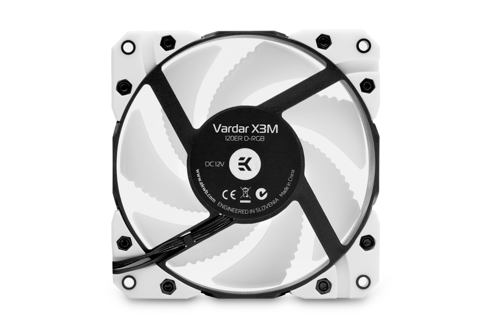 EK-VARDAR X3M 120ER D-RGB (500-2200 RPM) - WHITE *พัดลม