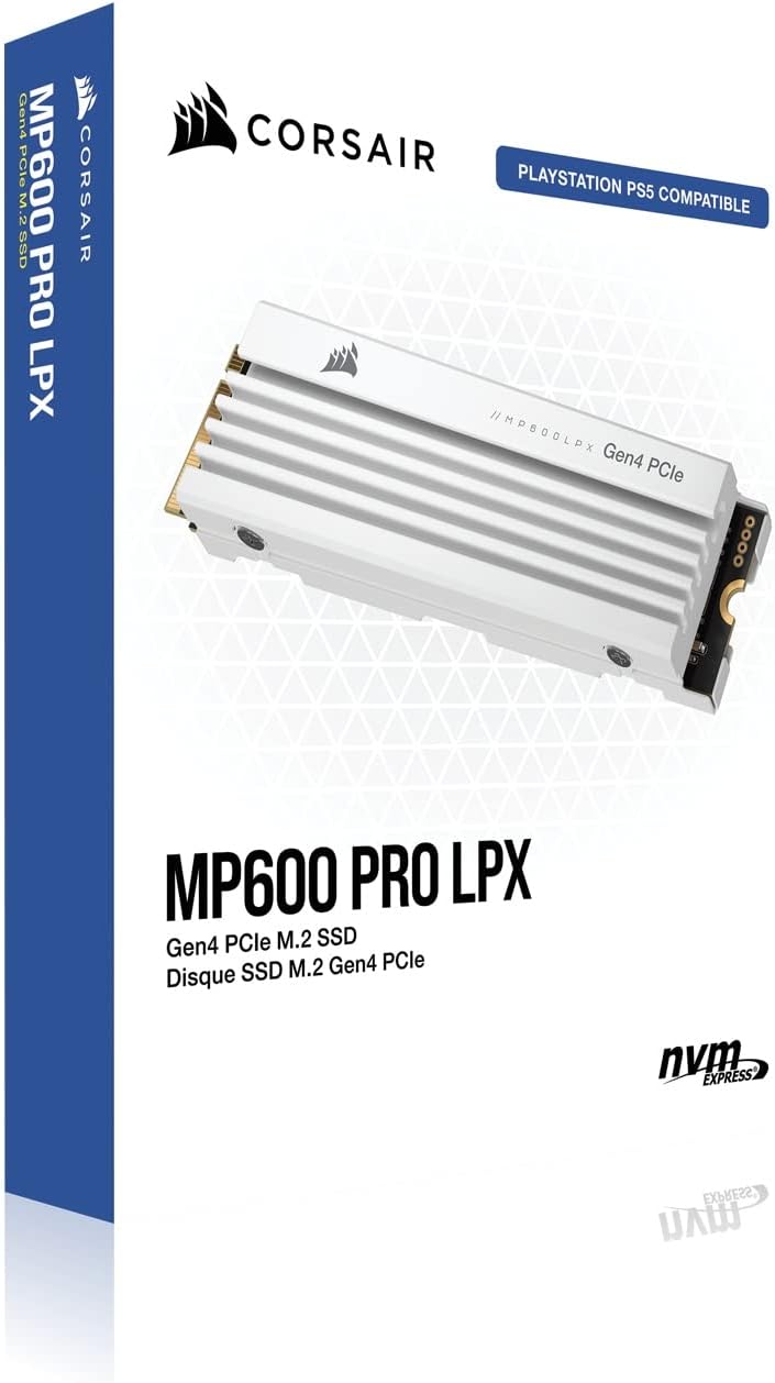CORSAIR MP600 PRO LPX 1TB PCIe Gen4x4 CSSD-F1000GBMP600PLPW M.2 2280