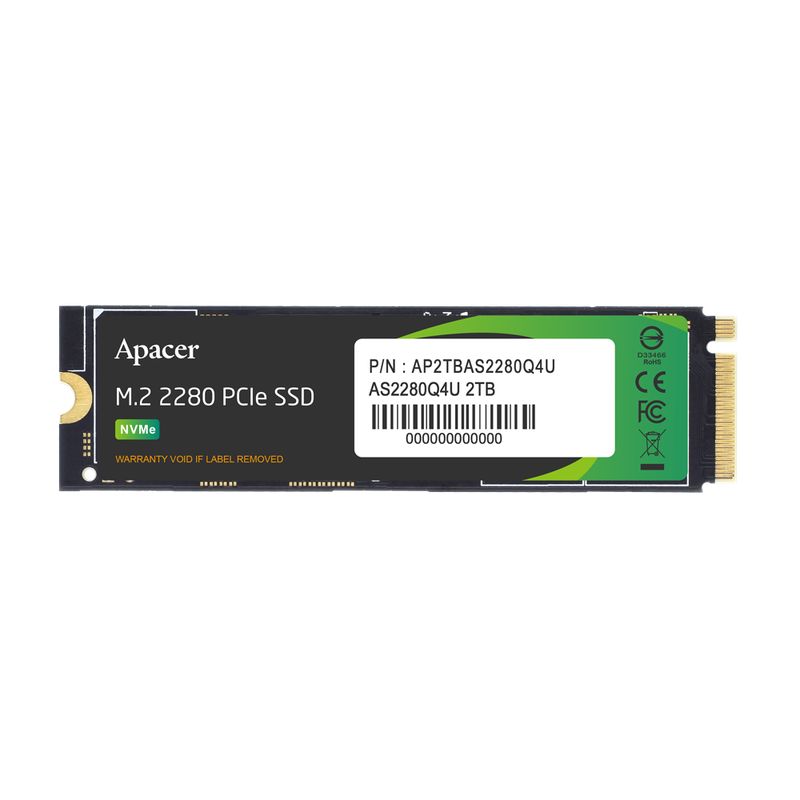 APACER AS2280Q4U-1 M.2 NVMe SSD GEN4 2TB *เอสเอสดี