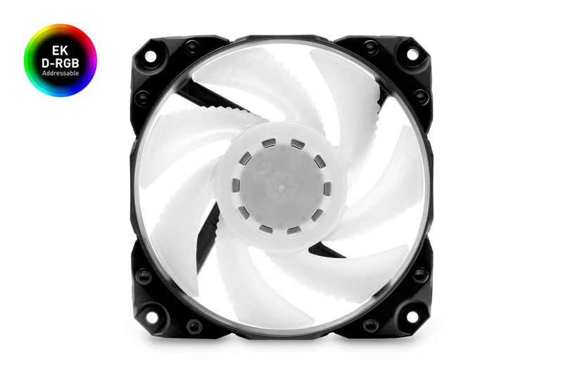 Ekwb - EK-Vardar EVO 120ER RGB PWM 500-2200 U/min - Noir / Blanc -  Ventilateur Pour Boîtier - Rue du Commerce