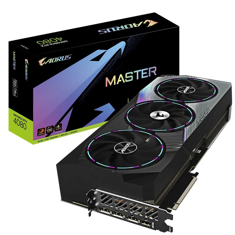 GALAX New RTX 4080 Metal Master OC 16GB Graphic Card GDDR6X 256Bit