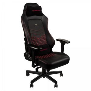 noblechairs HERO TOP GRAIN LEATHER - BLACK I RED *เก้าอี้เกมมิ่ง