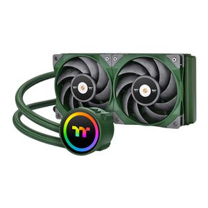 THERMALTAKE TOUGHLIQUID RACING GREEN 240 ARGB SYNC 240 MM (120 X 2) *ชุดน้ำปิด