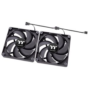 THERMALTAKE CT120 PC COOLING FAN BLACK (2-FAN PACK) *พัดลม