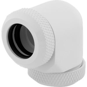 CORSAIR HYDRO X SERIES XF HARDLINE 90° 12MM OD FITTING TWIN PACK — WHITE *ฟิตติ้ง