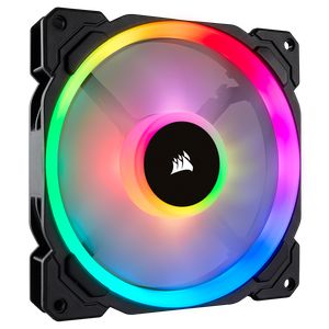 CORSAIR LL140 RGB 140MM DUAL LIGHT LOOP RGB PWM SINGLE PACK *พัดลม