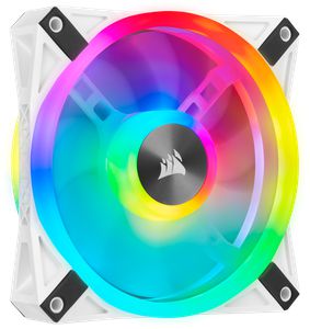 CORSAIR ICUE QL120 RGB 120MM PWM WHITE SINGLE PACK *พัดลม