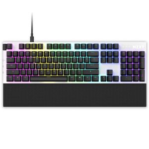 NZXT FUNCTION RGB HOT SWAPPABLE (GATERON RED) WHITE *คีย์บอร์ดเกมมิ่ง