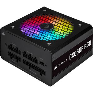 CORSAIR CX650F RGB 650W 80 PLUS BRONZE - BLACK *พาวเวอร์ซัพพลาย
