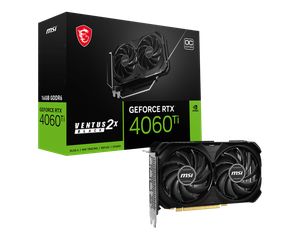 MSI GEFORCE RTX 4060 TI VENTUS 2X OC 16GB GDDR6 BLACK *การ์ดจอ