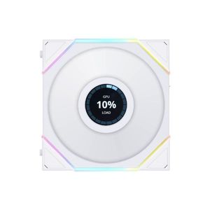 LIAN-LI UNI TL LCD 120MM FAN WHITE REVERSE SINGLE PACK *พัดลม