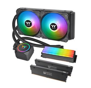 THERMALTAKE FLOE RC 240 ARGB (120X2) & TOUGHRAM RC 16GB 3600 (2X8GB) C18 CPU & MEMORY AIO *ชุดน้ำปิด