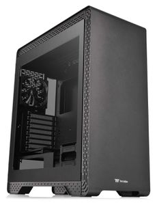 THERMALTAKE S500 TEMPERED GLASS -BLACK *เคส