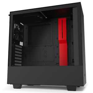 NZXT H510 TEMPERED GLASS -MATTE BLACK-RED *เคส