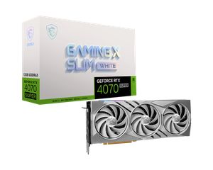 MSI GEFORCE RTX 4070 SUPER GAMING X SLIM 12GB GDDR6X WHITE *การ์ดจอ