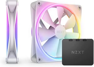 NZXT F140 RGB DUO 140MM WHITE TWIN PACK *พัดลม