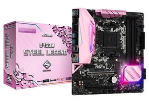 ASROCK B450M STEEL LEGEND | PINK *เมนบอร์ด