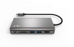 FEELTEK PORTABLE 8 IN 1 USB-C HUB *อุปกรณ์แปลงสัญญาณต่อพ่วงยูเอสบี