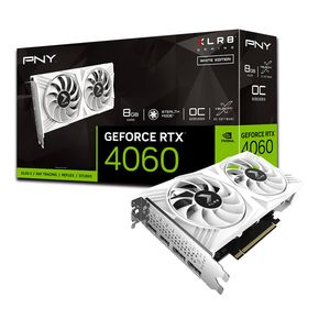 PNY GEFORCE RTX 4060 8GB OC XLR8 VERTO WHITE DUAL FAN *การ์ดจอ