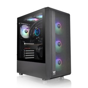 THERMALTAKE S200 TG BLACK ARGB MID TOWER *เคส