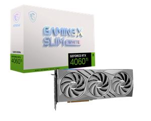 MSI GEFORCE RTX 4060 TI GAMING X SLIM 16GB GDDR6 WHITE *การ์ดจอ