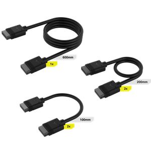 CORSAIR ICUE LINK CABLE KIT WITH STRAIGHT CONNECTORS *สายเคเบิล