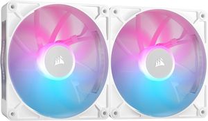 CORSAIR ICUE LINK RX140 RGB 140MM PWM FAN TWIN STARTER KIT WHITE *พัดลม