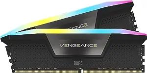 CORSAIR VENGEANCE RGB DDR5 32GB (2x16GB) 6000MHz C36 BLACK *แรม