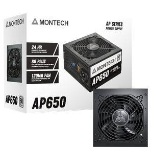 MONTECH AP650W 80 PLUS WHITE *พาวเวอร์ซัพพลาย