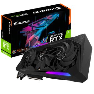 GIGABYTE AORUS RTX 3070Ti MASTER LHR 8GB GDDR6X *การ์ดจอ