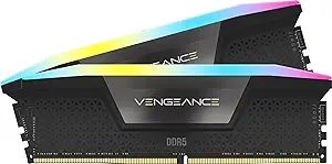 CORSAIR VENGEANCE RGB DDR5 32GB (2X16GB) 5200MHZ C40 BLACK *แรม