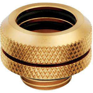 CORSAIR HYDRO X SERIES XF HARDLINE 14MM OD FITTING FOUR PACK — GOLD *ฟิตติ้ง