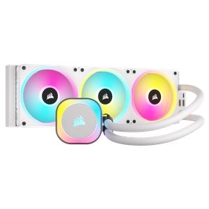 CORSAIR ICUE LINK H150I RGB LIQUID CPU COOLER 360MM (120 X 3) WHITE *ชุดน้ำปิด