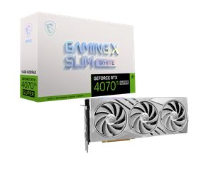 MSI GEFORCE RTX 4070 TI SUPER GAMING X SLIM 16GB GDDR6X WHITE *การ์ดจอ