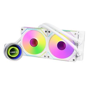 LIAN LI GALAHAD II 240 TRINITY UNI FAN SL-INF 240MM (120 X 2) WHITE *ชุดน้ำปิด