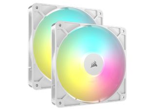 CORSAIR RS140 ARGB 140MM PWM DUAL FAN WHITE *พัดลม