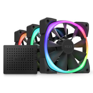 NZXT AER RGB 2 120MM TRIPLE STARTER PACK BLACK *พัดลม