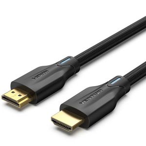 VENTION COTTON BRAIDED 8K HDMI CABLE 2M BLACK *สายเอชดีเอ็มไอ