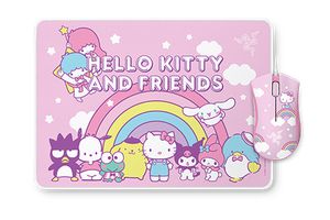 RAZER DEATHADDER ESSENTIAL & GOLIATHUS MOUSE MAT BUNDLE HELLO KITTY AND FRIENDS EDITION *เมาส์เกมมิ่ง