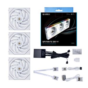 LIAN-LI UNI TL120MM FAN WHITE TRIPLE PACK *พัดลม