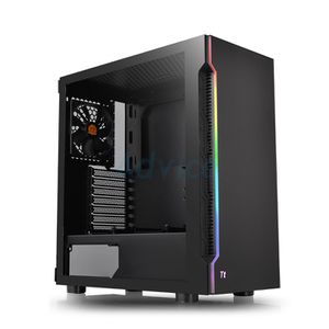 THERMALTAKE H200 TEMPERED GLASS RGB BLACK *เคส