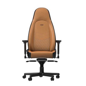 noblechairs ICON REAL LEATHER COGNAC - BLACK (หนังแท้) *เก้าอี้เกมมิ่ง