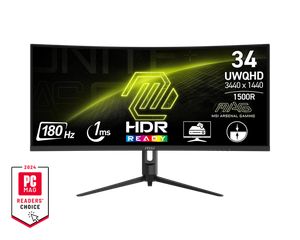 MSI MAG 342CQR E2 34 INCH VA UWQHD 180HZ 1MS CURVED *จอคอมพิวเตอร์