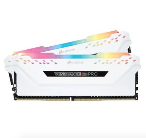 CORSAIR VENGEANCE® RGB PRO 16GB (2X8GB) 3200MHZ C16-WHITE *แรม