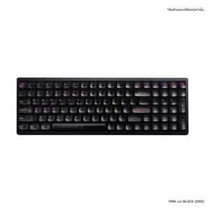 LOGA CRYSTAL SERIES 132 KEYS CLEAR KEYCAPS SET (PINK) *คีย์แคป