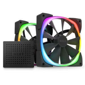 NZXT AER RGB 2 140MM TWIN STARTER PACK BLACK *พัดลม