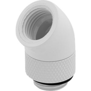 CORSAIR HYDRO X SERIES 45° ROTARY ADAPTER TWIN PACK — WHITE *ฟิตติ้ง