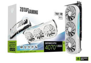 ZOTAC GEFORCE RTX 4070 TI SUPER TRINITY OC WHITE 16GB GDDR6X *การ์ดจอ