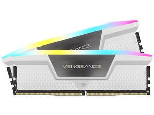 CORSAIR VENGEANCE RGB DDR5 64GB (2x32GB) 5600MHz C40 WHITE *แรม